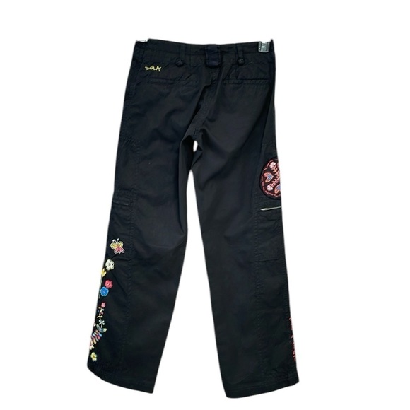 JOHNNY WAS Pants Embroidered Floral Birds Size XS - Picture 4 of 14